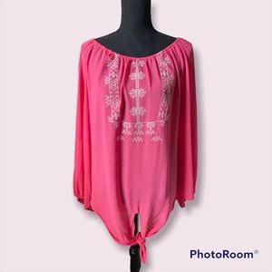 New Directions Hot Pink Blouse